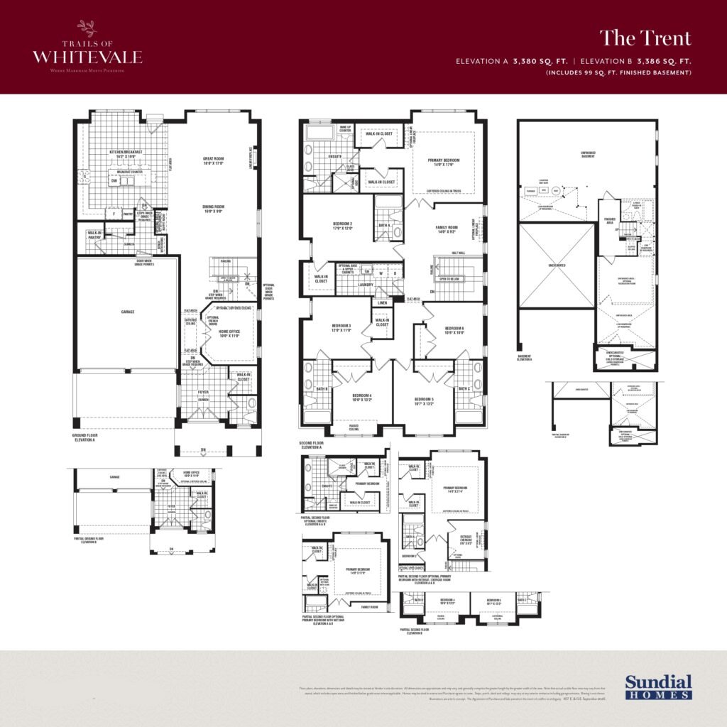 Trails of Whitevale - Double Car Garage Homes Floor Plan